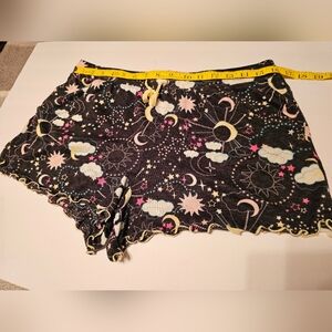2pr Of SECRET TREASURES, Black Starry Night Pajama Shorts